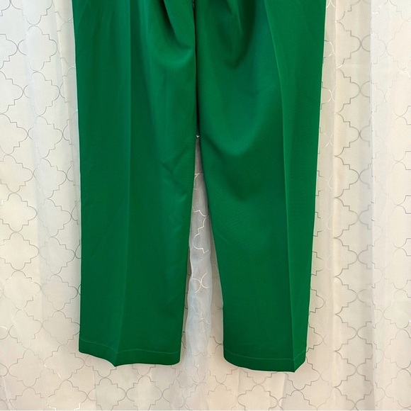 High Waisted Relaxed Trouser XS Kelly Green - Picture 4 of 7
